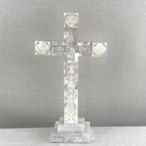 CRUZ DE MADRE PERLA TIERRA SANTA
